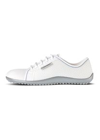 Leguano Damen Barfußschuh "AKTIV", Gr. 41, weiß, Textil, sportlich, Schuhe, Freizeitschuh, Halbschuh, Schnürschuh mit ergonomischer Formgebung