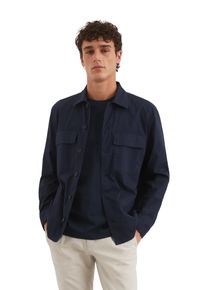 Marc O'Polo MARC O'POLO Herren Kurzjacke "aus Bio-Baumwoll Mix", blau, casual, Gr. XL, unifarben, Obermaterial: 98% Baumwolle, 2% Elasthan, Jacken