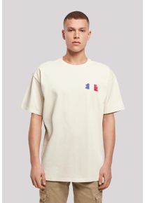 F4NT4STIC Herren T-Shirt "France Frankreich Flagge Fahne", beige, casual, Gr. 4XL, Obermaterial: 100% Baumwolle, Shirts, Print
