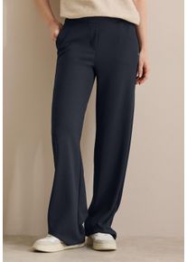 Cecil Damen Stoffhose, blau, casual, Gr. XXL, unifarben, Stoff, 95% Polyester, 5% Elasthan, Hosen, mit Stretchanteil