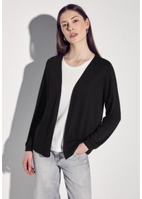 Street One Damen Cardigan, schwarz, casual, Gr. 40, unifarben, Stoff, 65% Polyester, 35% Viskose, Strickjacken, aus softem Materialmix