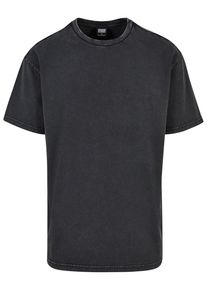 Urban Classics Herren T-Shirt "Urban Classics Herren Heavy Oversized Acid Wash Tee", schwarz, casual, Gr. L, unifarben, 100% Baumwolle, Shirts