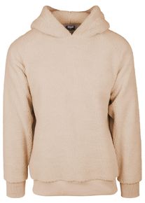 Urban Classics Herren Sweatshirt "Urban Classics Herren Sherpa Hoody", beige, Gr. L, unifarben, 100% Polyester, Sweatshirts