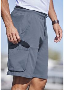 Herren Sweatshorts, blau, sportlich, Gr. S, AUTHENTIC LE JOGGER, unifarben, Sweatware, Obermaterial: 60% Baumwolle, 40% Polyester, Hosen,