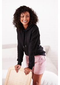 Vivance Damen Sweatshorts, Gr. 36, rosa, Sweatware, Obermaterial: 60% Baumwolle, 40% Polyester, unifarben, casual, Hosen, bequeme kurze Loungehose