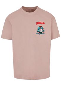 Merchcode Herren T-Shirt "Merchcode Herren ALARM CLOCK Comic Heavy Oversized Tee", rosa, casual, Gr. M, bedruckt, 100% Baumwolle, Shirts