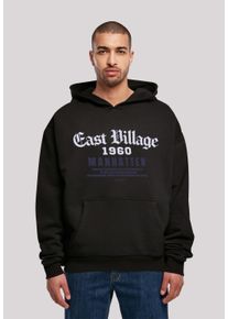F4NT4STIC Herren Kapuzenpullover "East Village Manhatten OVERSIZE HOODIE", schwarz, casual, Gr. XXL, Obermaterial: 100% Baumwolle, Pullover, Print