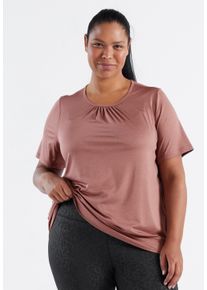 Q BY ENDURANCE Herren Funktionsshirt "BREE MELANGE", braun, feminin, Gr. 52, meliert, 92% Polyester, 8% Elasthan, Shirts, mit QUICK DRY-Technologie