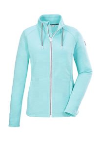 Killtec Damen Strickjacke "KOS 24 WMN FLX JCKT", blau, sportlich, Gr. 40, Oberstoff: 100% Polyester, Strickjacken, Damenjacke mit Comfort-Stretch und