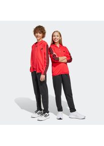 Kinder Trainingsanzug "J 3S FT TS 220", rot, sportlich, Gr. 128, adidas Sportswear, Obermaterial: 52% Baumwolle, 48% Polyester, Sportanzüge