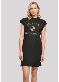 F4NT4STIC Damen Shirtkleid "MORTEN SEVERON", schwarz, casual, Gr. 5XL, Obermaterial: 100% Baumwolle, Kleider, Print