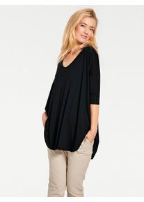 Heine Damen Oversize-Shirt "Oversized Shirt", schwarz, Gr. 36, unifarben, 95% Viskose, 5% Elasthan, Shirts