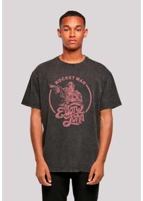 F4NT4STIC Herren T-Shirt "Elton John Rocketman", schwarz, casual, Gr. M, Obermaterial: 100% Baumwolle, Shirts, Premium Qualität