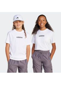 Kinder T-Shirt "J LIN TEE 160", schwarz-weiß, sportlich, Gr. 164, adidas Sportswear, Obermaterial: 100% Baumwolle, Shirts