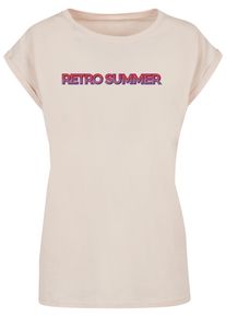 Merchcode Herren T-Shirt "Merchcode Damen Ladies Summer - Retro T-Shirt", beige, casual, Gr. 4XL, bedruckt, 100% Baumwolle, Shirts
