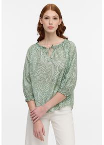 Eterna Damen Longbluse "LOOSE FIT", grün, casual, Gr. 40, 54% cotton, 46% Viskose, Blusen