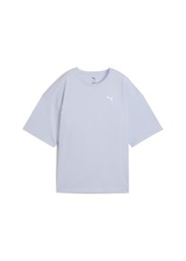Puma Damen T-Shirt "Wardrobe Essentials Oversized T-Shirt Damen", blau, Gr. XS, clean, Obermaterial: 100% Baumwolle; Rippe: 20% Polyester, 80%