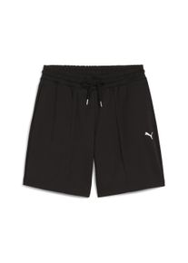 Puma Damen Sporthose "WARDROBE ESS Lange Relaxed Fit 8" Shorts Damen", schwarz, Gr. M, unifarben, Obermaterial: 60% Baumwolle, 40% Polyester; Tasche