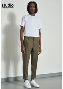 Herren Chinohose "Studio", grün, Gr. 48, STUDIO SEIDENSTICKER, unifarben, 97% Baumwolle 3% Elastan, Hosen