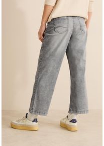 Cecil Damen Weite Jeans, grau, casual, Gr. 27, unifarben, Jeans, 78% Baumwolle, 20% Polyester, 2% Elasthan, Jeans, softer Materialmix