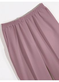 Classic Basics Damen Schlupfhose, rot, Gr. 20, unifarben, 62% Polyester, 36% Viskose, 2% Elasthan, Hosen