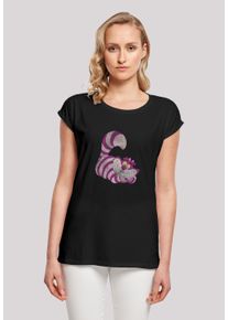 F4NT4STIC Damen T-Shirt "Disney Alice im Wunderland Cheshire Cat", schwarz, casual, Gr. XS, Obermaterial: 100% Baumwolle, Shirts, Damen,Premium