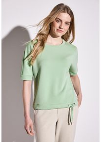Street One Damen Sweatshirt, grün, casual, Gr. 38, unifarben, Sweatware, Obermaterial: 46% Modal, 46% Polyester, 8% Elasthan, Sweatshirts, mit
