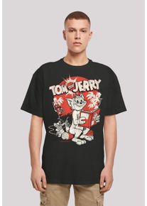 F4NT4STIC Herren T-Shirt "Tom und Jerry Rocket Prank", schwarz, casual, Gr. L, Obermaterial: 100% Baumwolle, Shirts, Print