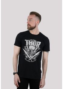F4NT4STIC Herren T-Shirt "Marvel Thor Ragnarok Thor Hammer Logo", schwarz, casual, Gr. XXL, Obermaterial: 100% Baumwolle, Shirts, Print