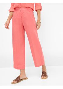 Brax Damen Culotte "Style MAINE S", rot, Gr. 42, 100% Leinen, Hosen