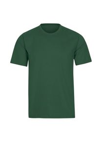 TRIGEMA Damen T-Shirt "TRIGEMA T-Shirt DELUXE Baumwolle", grün, Basic, Gr. S, 100% Baumwolle, Shirts