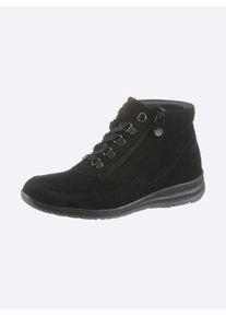 Casual Looks Damen Stiefelette, Gr. 39, schwarz, Veloursleder, sportlich, Schuhe