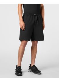 Plein Sport Herren Bermudas "Scratch", schwarz, Gr. M, Obermaterial: 87% Baumwolle, 13% Polyester, Hosen