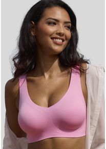Nuance Damen Bralette-BH, Gr. XS, rosa, Microtouch, Obermaterial: 82% Polyamid, 18% Elasthan, Basic, BHs, SEAMLESS, ohne Bügel, mit integriertem