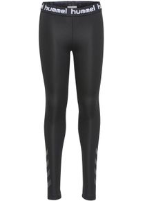 Hummel Kinder Leggings, schwarz, sportlich, Gr. 128, Obermaterial: 90% Polyester, 10% Elasthan, Hosen, für Kinder