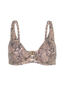 JOOP! JOOP Damen Triangel-Bikini-Top "Python", bunt, feminin, Gr. 36, Animalprint, Microfaser, Obermaterial: 92% Polyester, 8% Elasthan, Bikini-Oberteile,