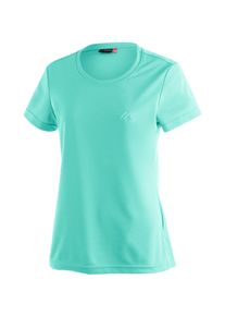 Maier Sports Damen Funktionsshirt "Waltraud", blau, Gr. 36, 100% Polyester, Shirts, Damen T-Shirt, schnelltrocknendes Freizeitshirt, Regular Fit