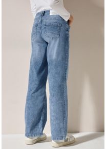 Cecil Damen Loose-fit-Jeans, blau, casual, Gr. 36, unifarben, Jeans, 85% Baumwolle, 13% Polyester, 2% Elasthan, Jeans, 5-Pocket-Style
