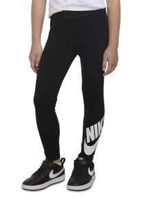 Nike Sportswear Kinder Leggings "NKG CLUB HBR HIGH RISE LEGGING", schwarz, sportlich, Gr. 98, Obermaterial: 94% Baumwolle, 6% Elasthan, Hosen, für