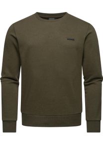 Ragwear Herren Sweater "Indie", grün, casual, Gr. XXXL, Sweatware, 70% Baumwolle, 30% Polyester, Sweatshirts, Cooler Basic Herren Pullover