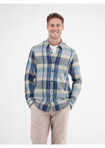 Lerros Herren Karohemd "Lerros Karohemd für Herren", blau, Gr. XXL, 100% Baumwolle, Hemden