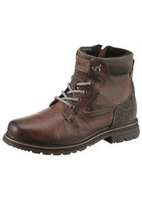 Herren Schnürboots, Dockers by Gerli, Gr. 42, braun, Nappaleder, used, modisch, Schuhe, Winterstiefel, Schnürstiefel, Business Stiefel im Used Look