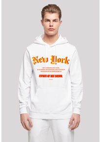 F4NT4STIC Herren Kapuzenpullover "New York HOODIE", weiß, casual, Gr. XXXL, Obermaterial: 50% Baumwolle, 50% Polyester, Pullover, Print