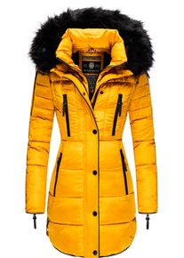 Marikoo Damen Steppmantel "Moonshine", gelb, modisch, Gr. S, Obermaterial: 100% Polyester, Futter: 100% Polyester, Wattierung: 100% Polyester,