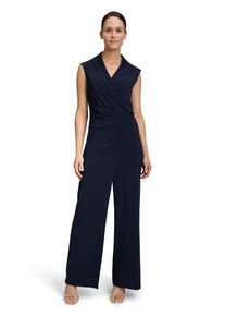 Vera Mont Damen Overall "Vera Mont Jumpsuit ohne Arm", blau, elegant, Gr. 38, Jersey, Obermaterial: 96% Polyester, 4% Elasthan. Futter: 100%