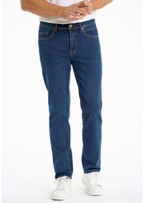 Bison Herren 5-Pocket-Jeans "Bison Jeans", blau, Gr. 34, Oberstoff: 78% Baumwolle, 20% Polyester, 2% Elasthan, Jeans