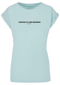 Merchcode Herren T-Shirt "Merchcode Damen Ladies Hope Extended Shoulder Tee", blau, casual, Gr. XL, bedruckt, 100% Baumwolle, Shirts