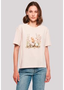 F4NT4STIC Damen T-Shirt "Ostern Küken Ei Blumen", pink, casual, Gr. XS, Obermaterial: 100% Baumwolle, Shirts, Premium Qualität