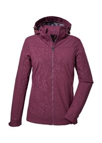 Killtec Damen Softshelljacke "KOS 40 WMN SFTSHLL JCKT", lila, sportlich, Gr. 38, Oberstoff: Oberseite: 100% Polyester (recycelt), Rückseite: 100%