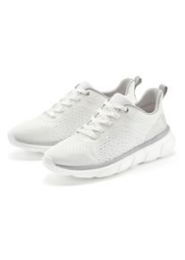 John Devin Herren Sneaker "Schnürschuh", Gr. 45, weiß, Obermaterial: 80% Textilmaterial, 20% Lederimitat. Futter: 100% Textilmaterial. Decksohle:
